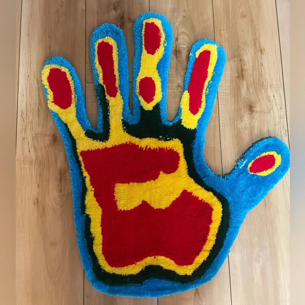 Custom Made Thermal Hand Print Rug - Picture 6 of 10
